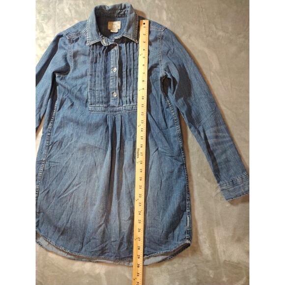 Polo Ralph Lauren Girl's Size 12 Denim Cotton Shirt Dress - Picture 4 of 11